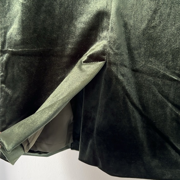 Steve Madden BB Dakota forest green velvet blazer Size S - Picture 5 of 7